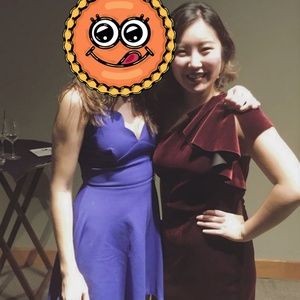 One shoulder velvet wine dress