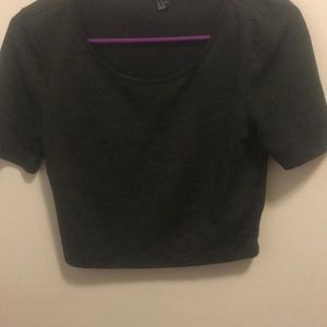 Olive green crop top