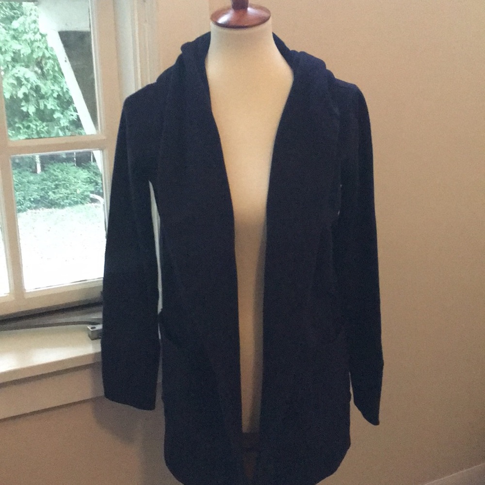 LOFT open front hooded sweatshirt