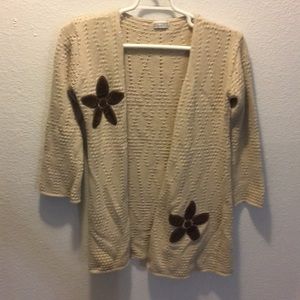 Tan knit cardigan