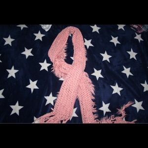 Charlotte Russe pink knit scarf