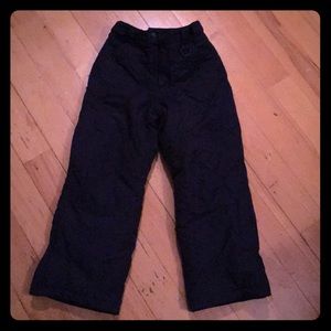 LL Bean Ink Black Kids Snow Pants Sz 6x-7