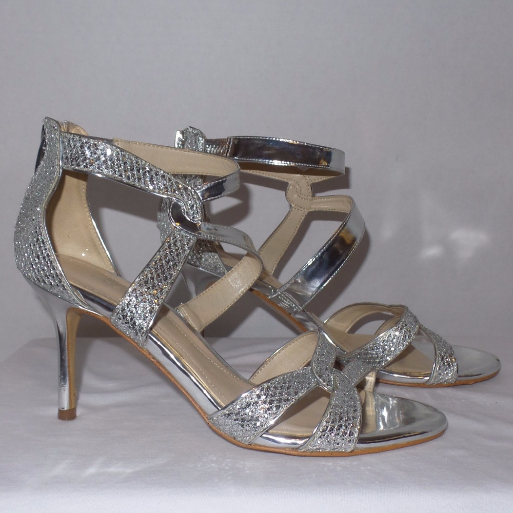Marc Fisher Silver Lexcie Evening Heels