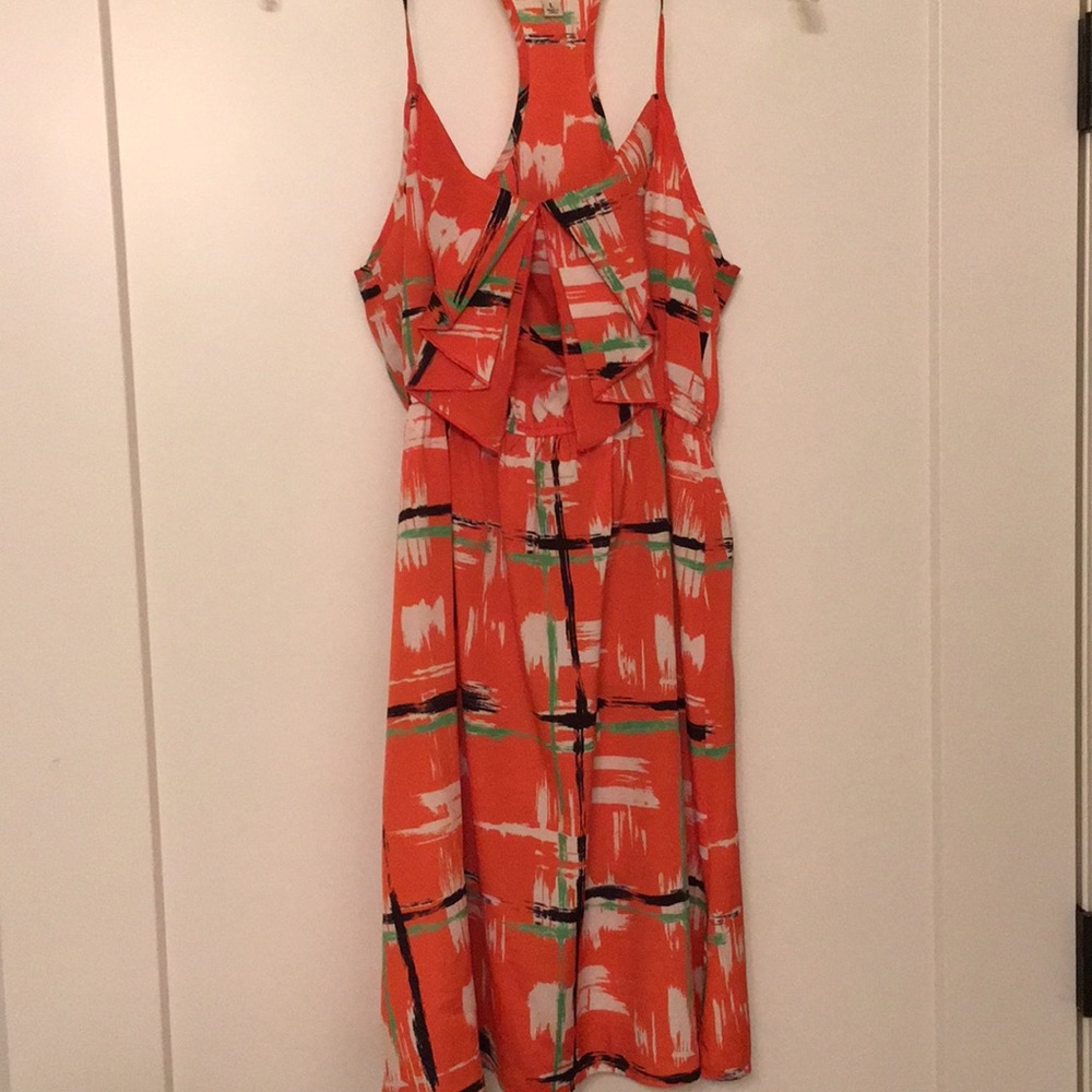 Boutique orange pattern summer dress