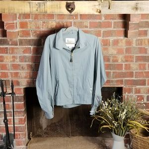 {v i n t a g e} baby blue London Fog zip up