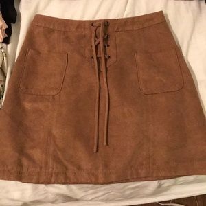 Holister suede skirt