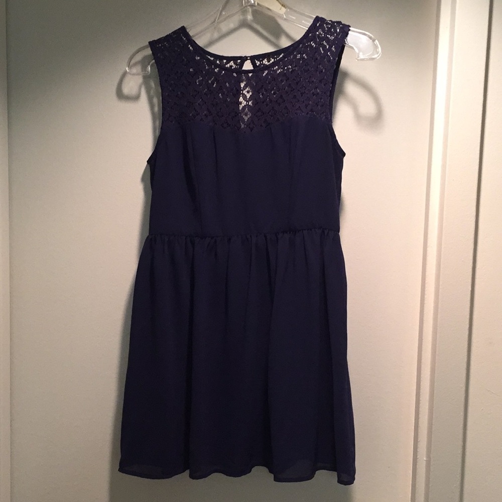 Cute Navy Blue Dress