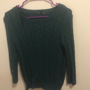 Dark green sweater