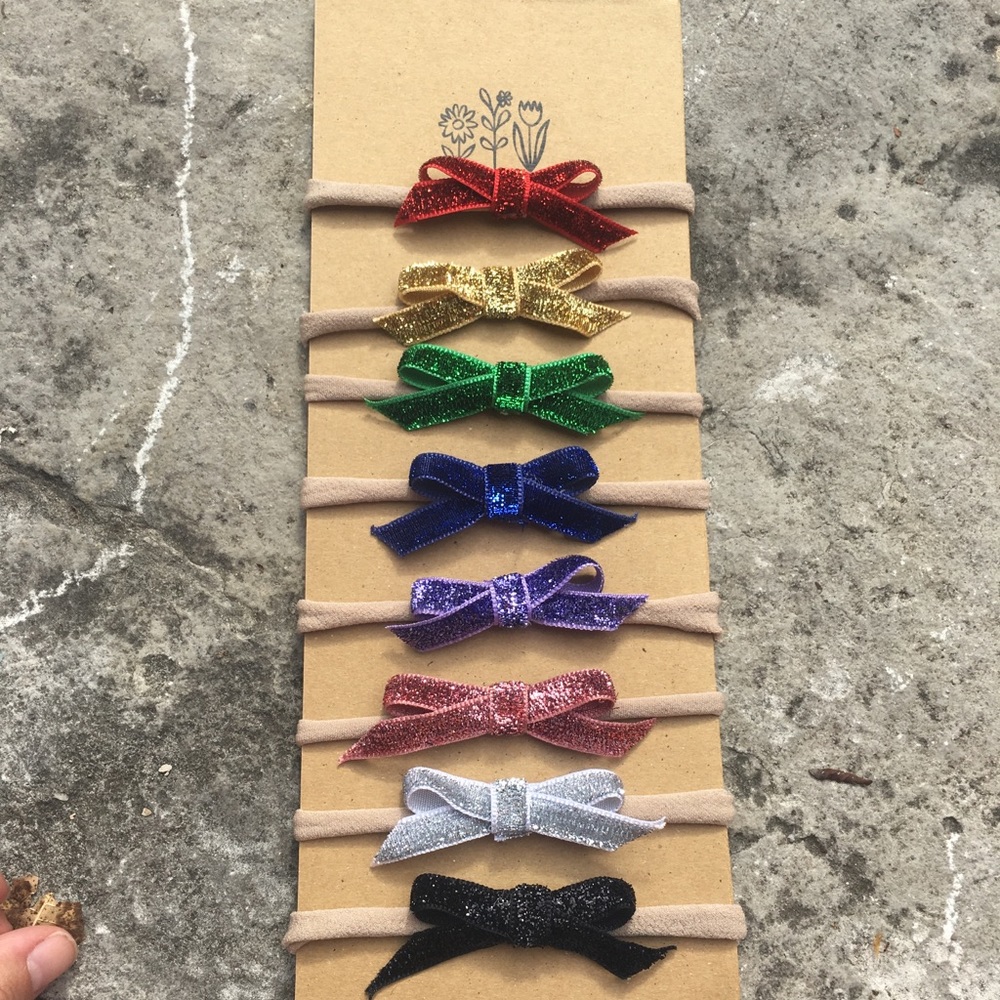 Rainbow Dainty Bow Set