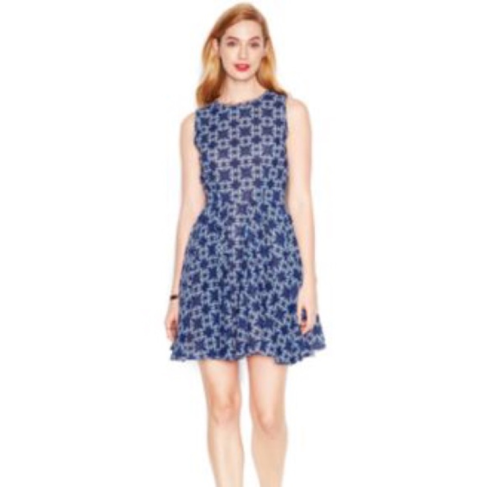 Beautiful Blue Patterned Dress