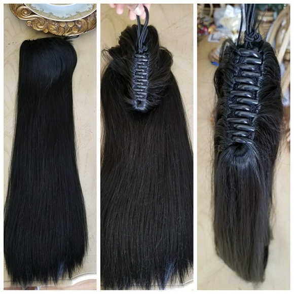 Black Drawstring Ponytail main image 4
