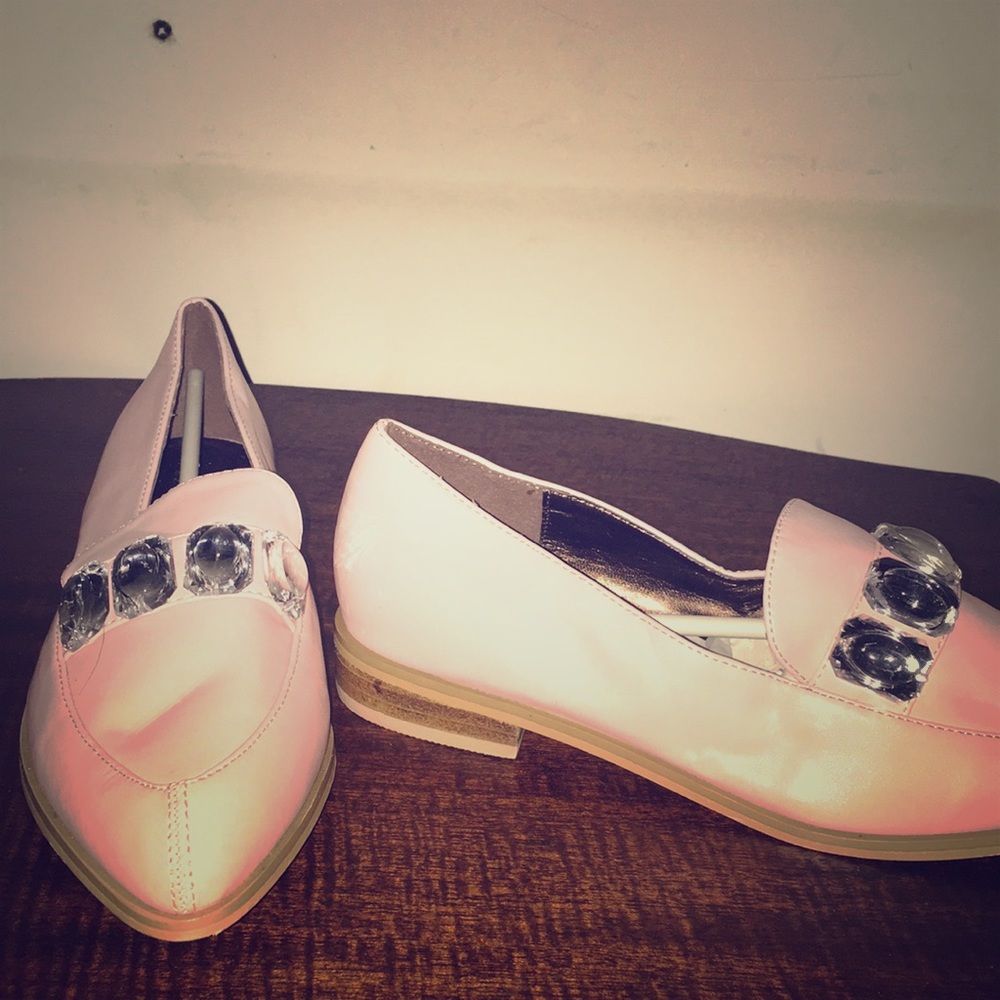 Pink flats