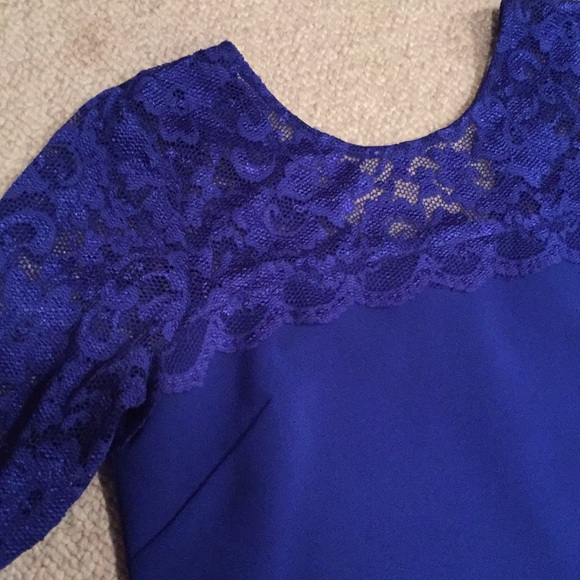 Perfect condition! Worn once! Cobalt blue dress - Picture 2 of 5