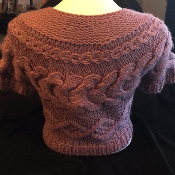 Cropped short sleeve sweater - Picture 3 of 4