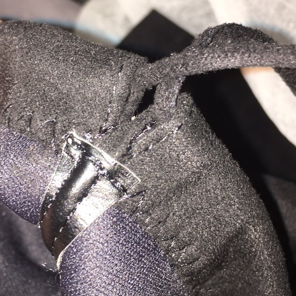 black over the knee suede heel boots - Picture 3 of 4