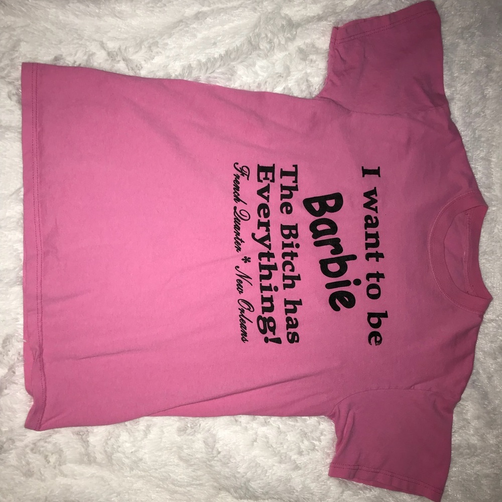 pink barbie shirt