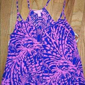 Lilly Pulitzer blue and pink tank