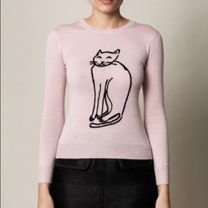 Issa Pink Cat Sweater - NWT
