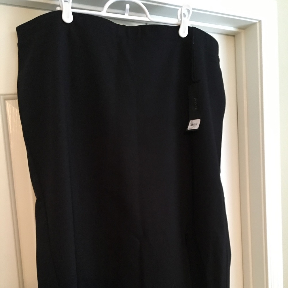 NWT Lane Bryant Black Ponte Skirt 20