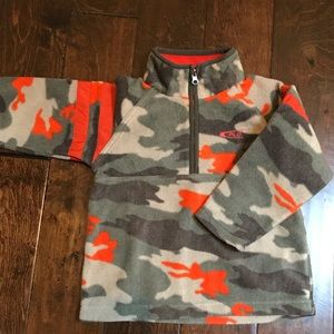 SOLD Boy's Fleece Camouflage Zip-Collar Pullover 4T