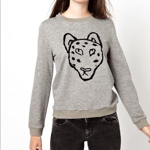 Boutique by Jaeger Leopard Face Sweater