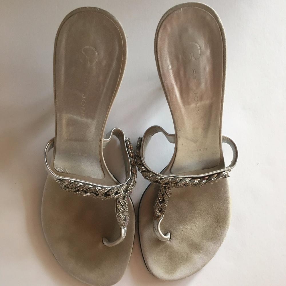 St​.​ John - silver with crystal,  size 10