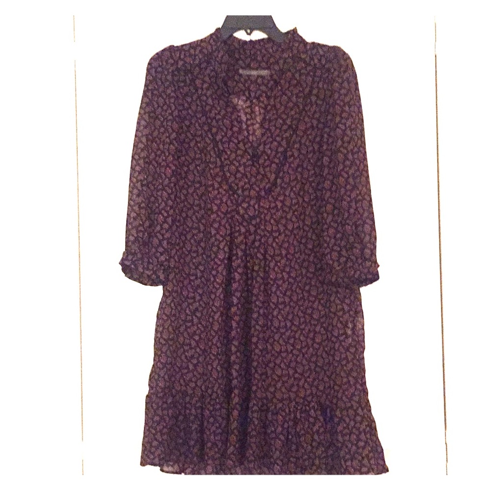 Zara 3/4 sleeve hi-low boho dress