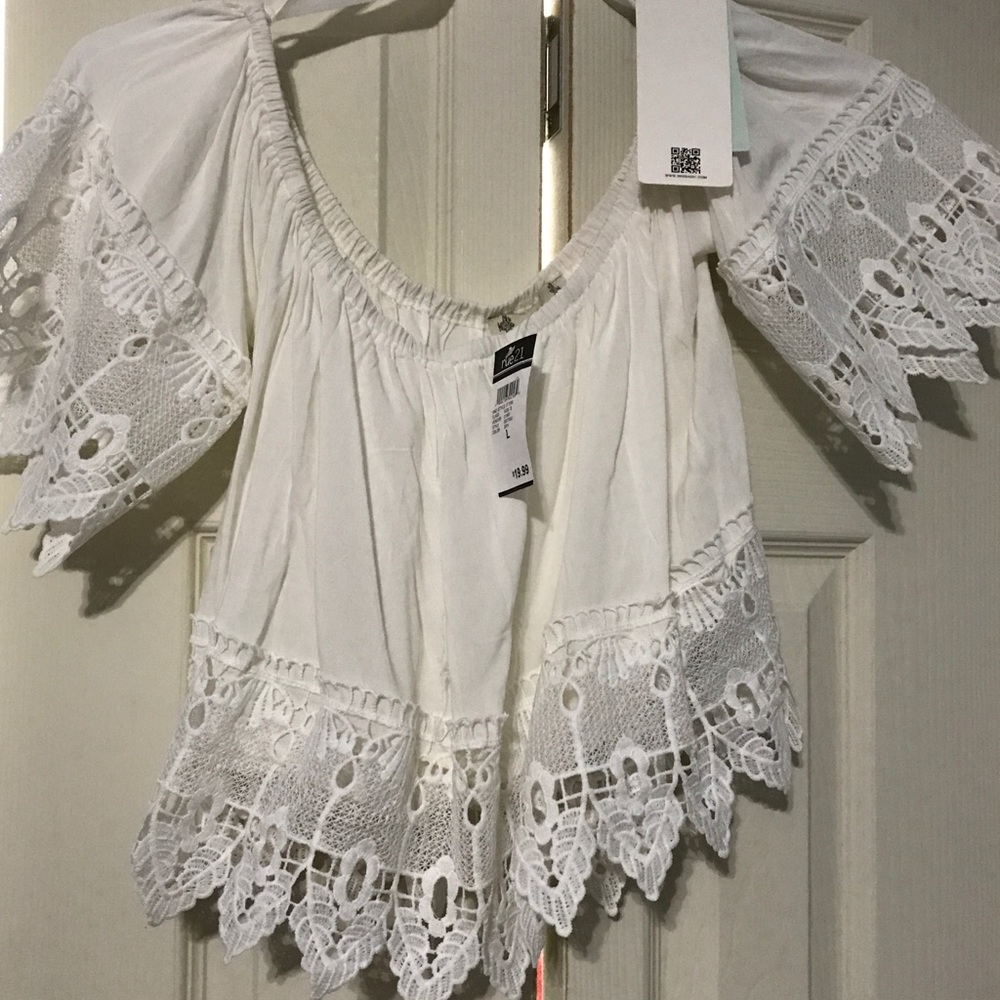 Iris Peasant Crop Top