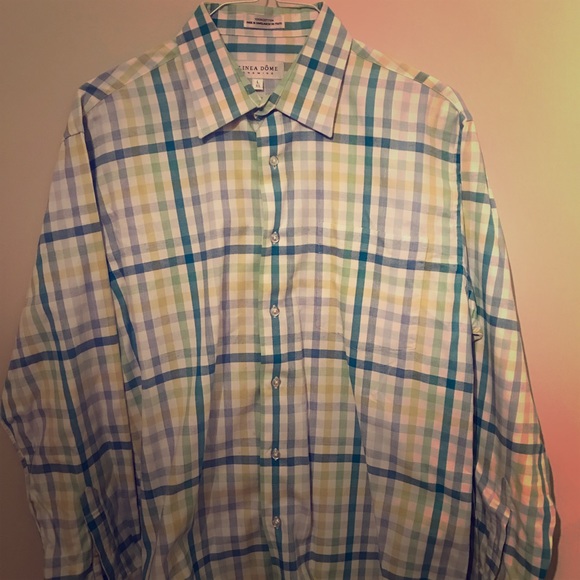 Linea Dome Checkered Button Down Shirt - Picture 1 of 1