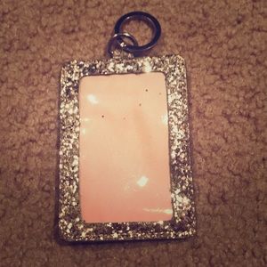 Gold glitter credit card wallet