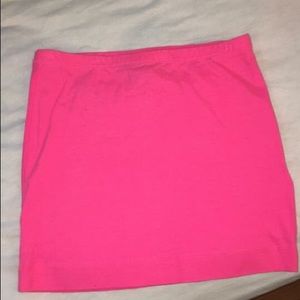 H&M hot pink mini skirt