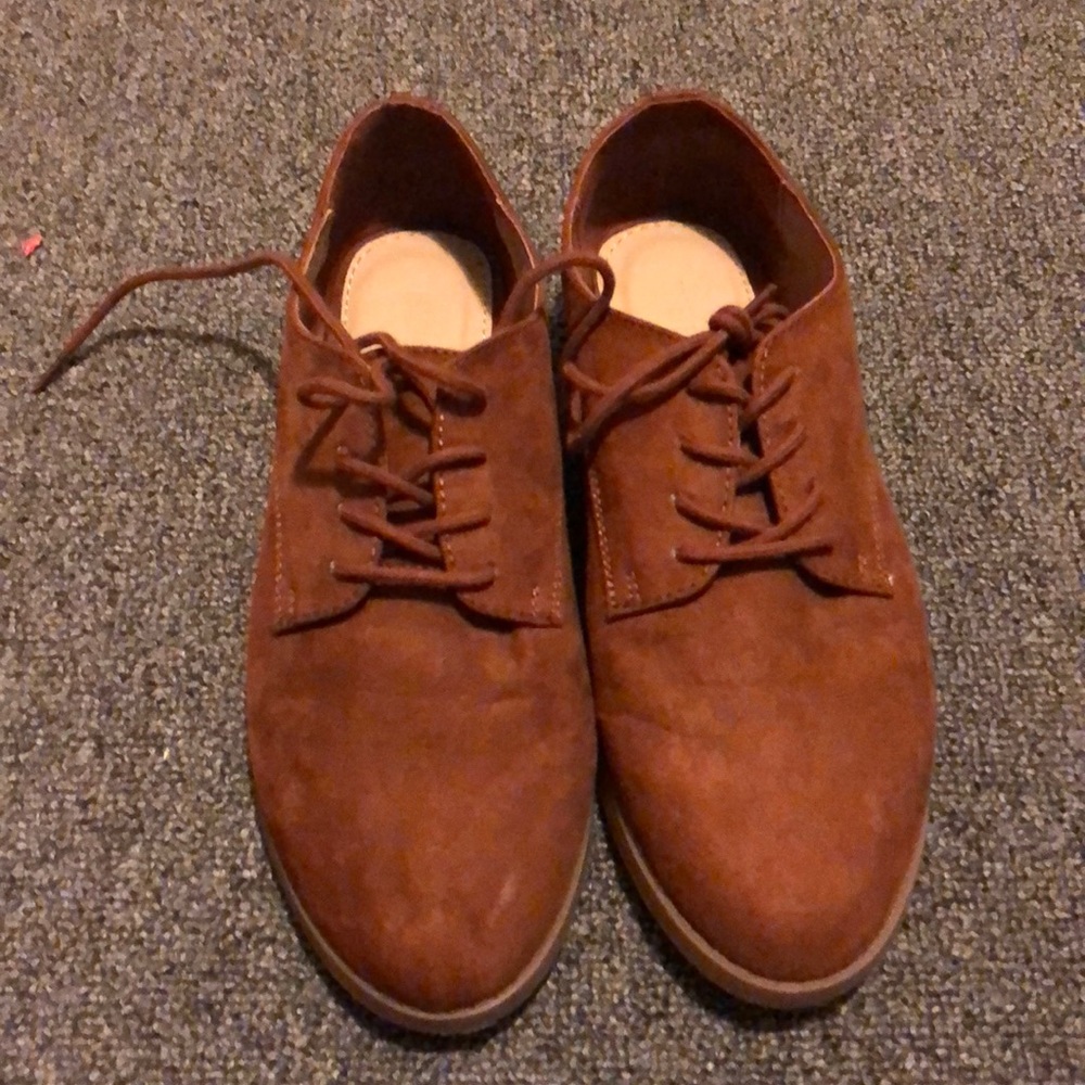Brown oxfords