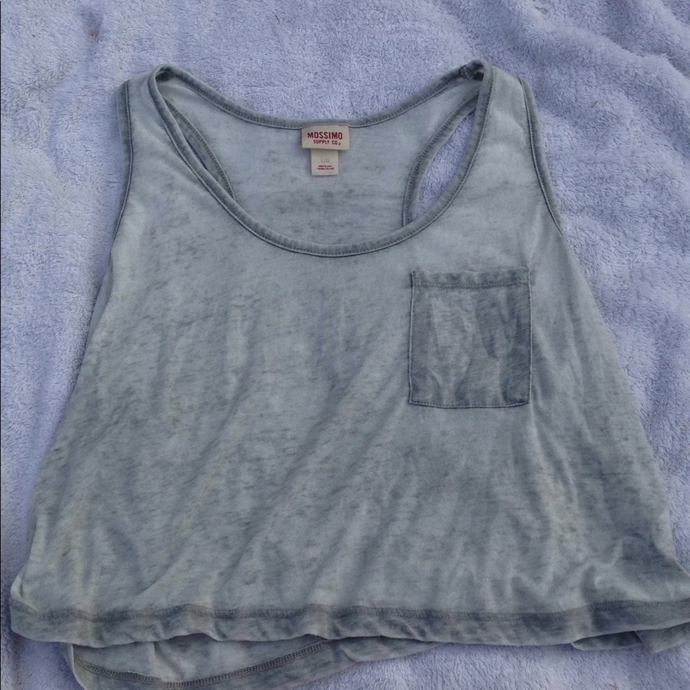 Grey crop top