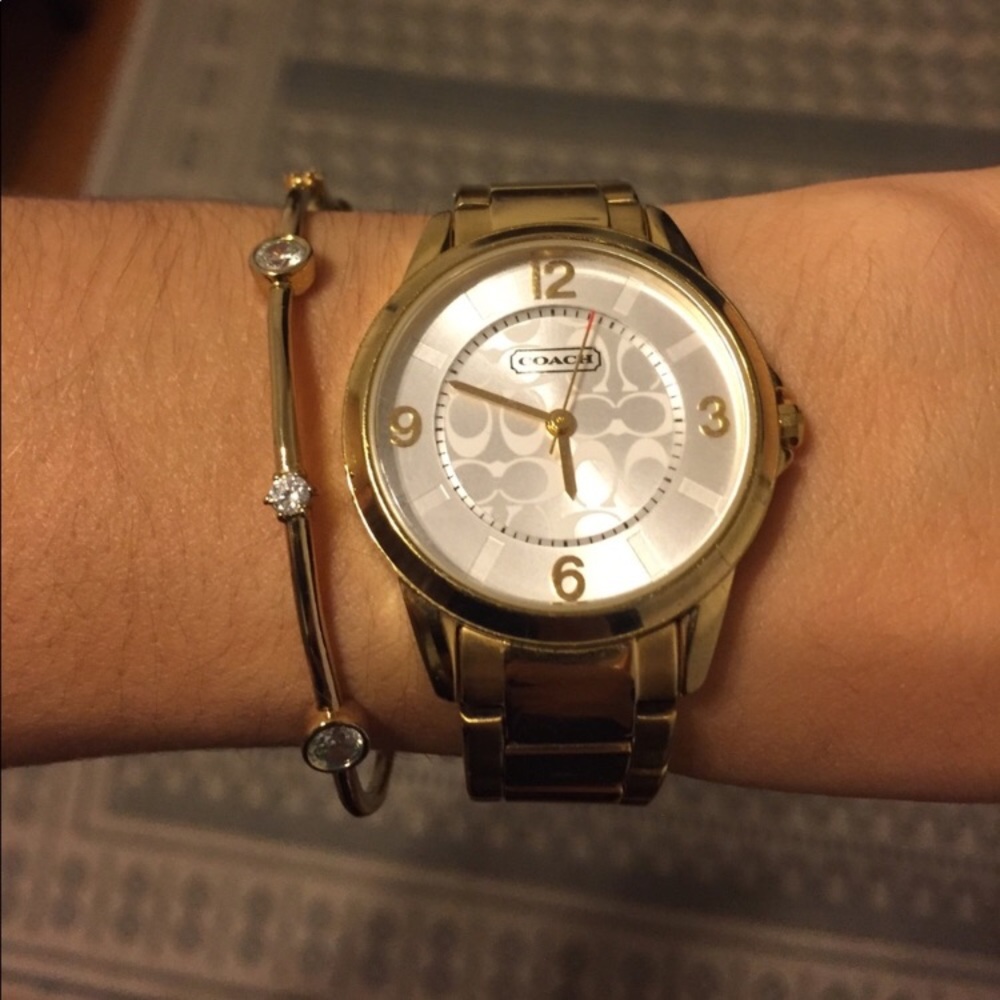 Coach Watch Gold