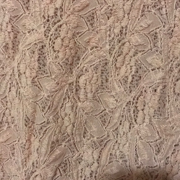 dusty rose lace sweater top - Picture 2 of 2