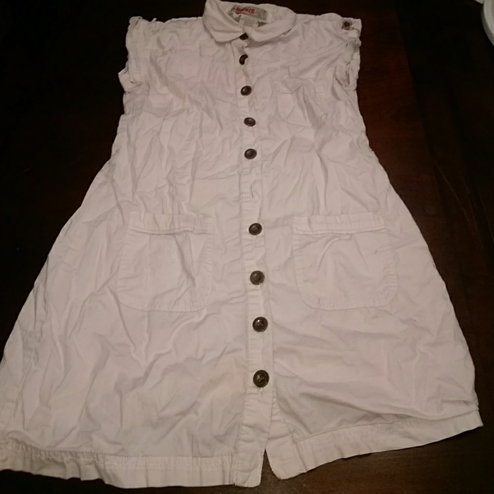 Light gray cargo dress
