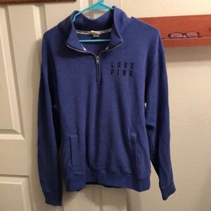 Love Pink Victorias Secret quarterzip, GENTLY used