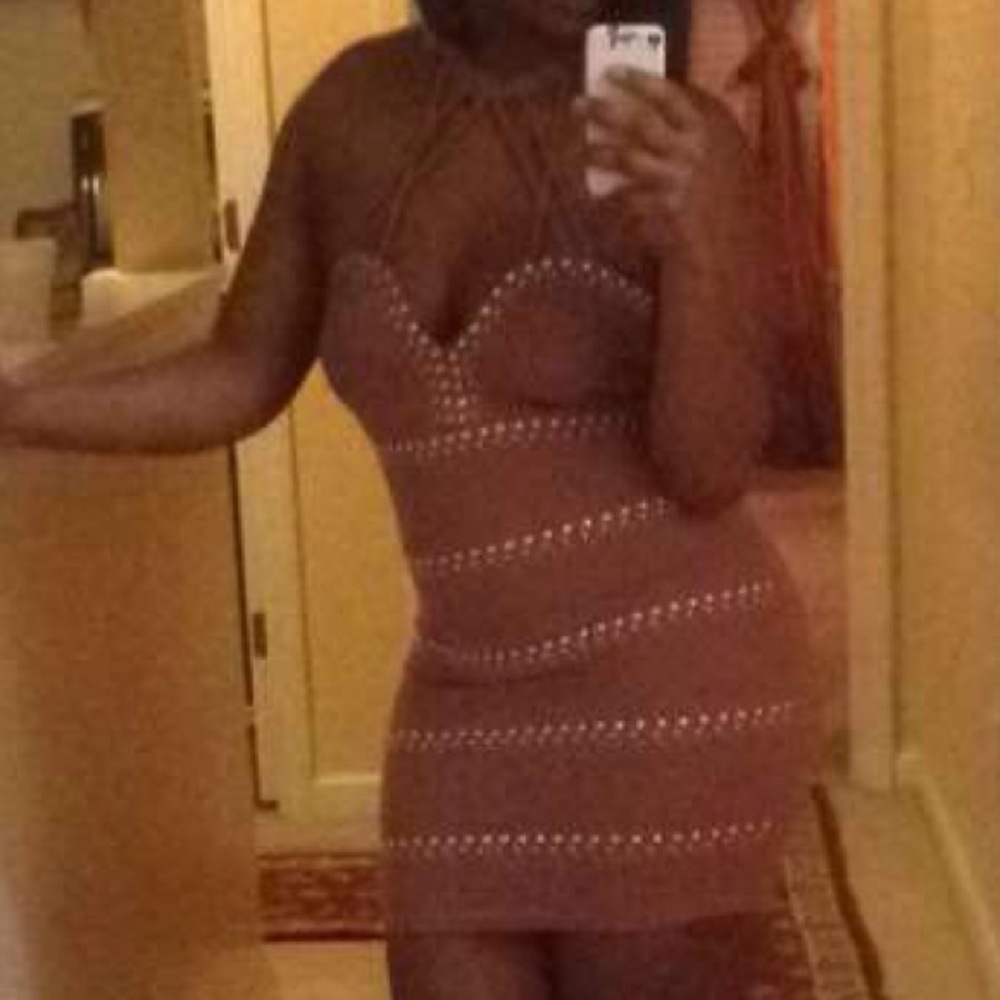 A pink dress