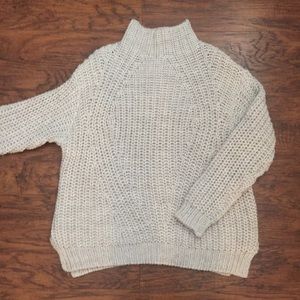 Sanctuary mock neck chunky knit oversized sweater