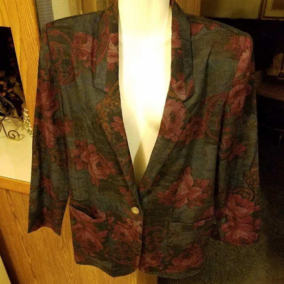 Foral Boyfriend Blazer - Picture 2 of 6