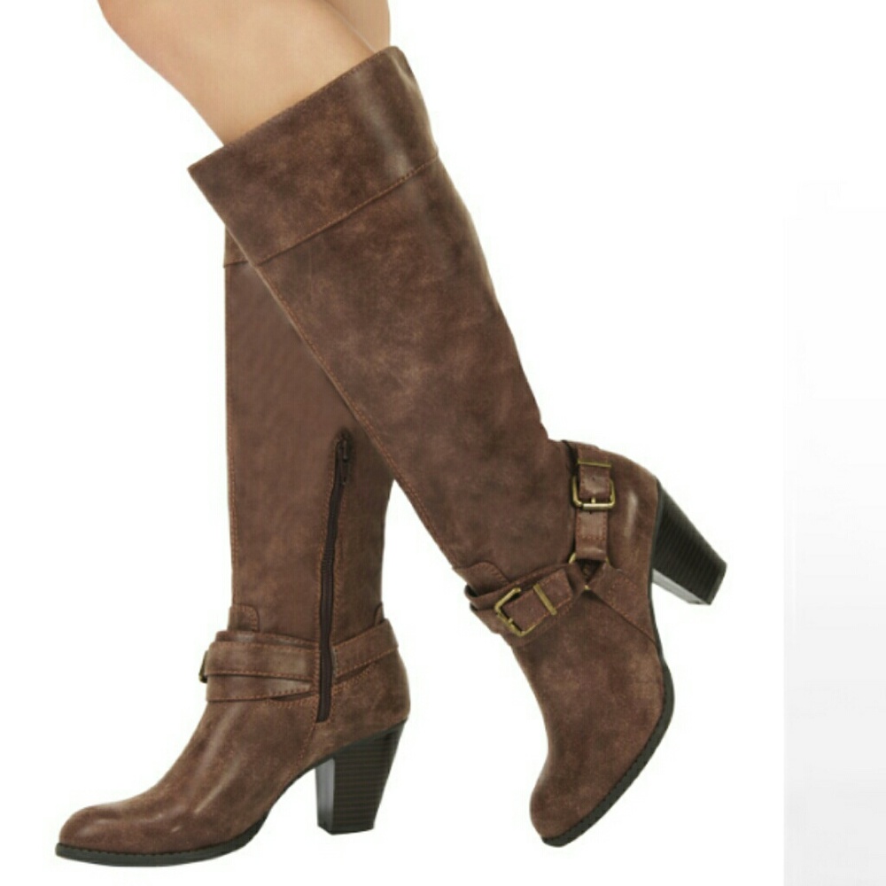JustFab Audrie Brown boots