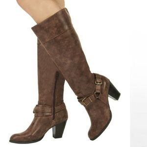 JustFab Audrie Brown boots