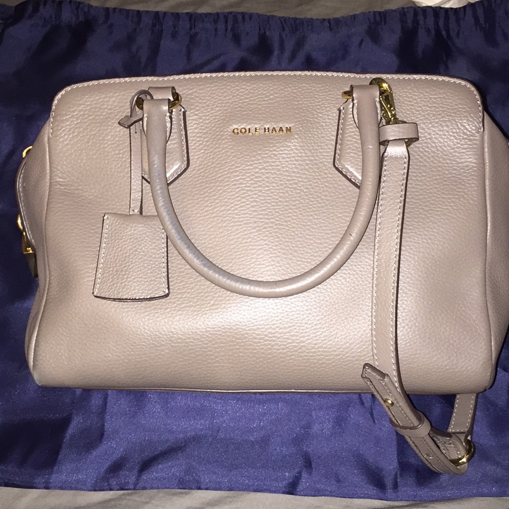 Gray Cole Haan satchel/ crossbody