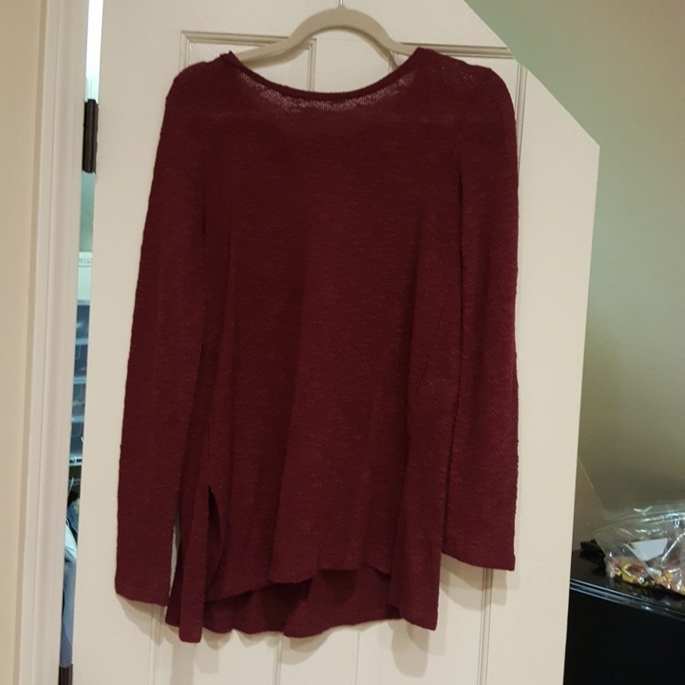 NWT American Eagle Beautiful Shirt Burgandy