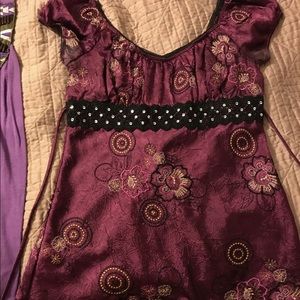 Peasant Top. Silky feel to it. Vintage