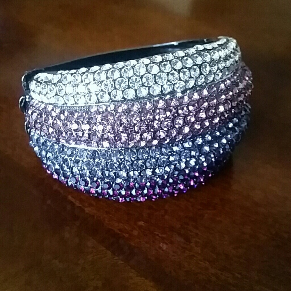 Purple crystal bracelet