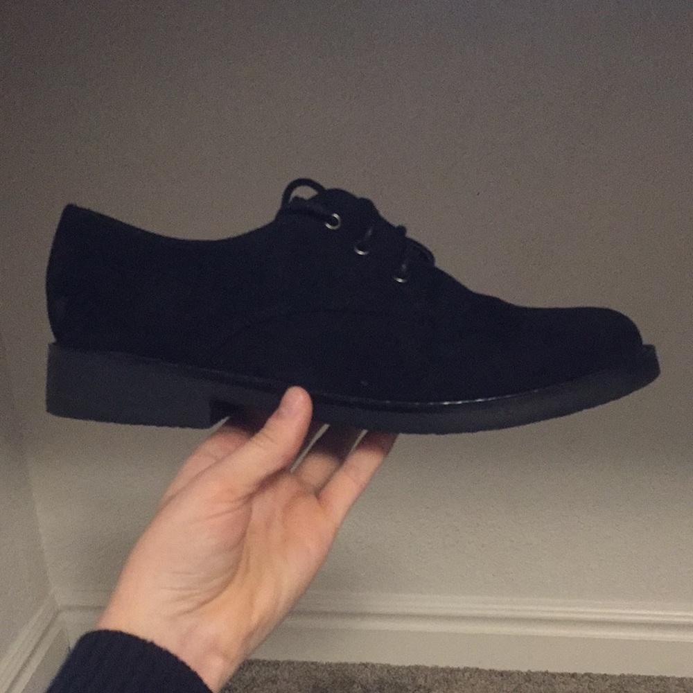 Black Velvet/ Suede Oxfords