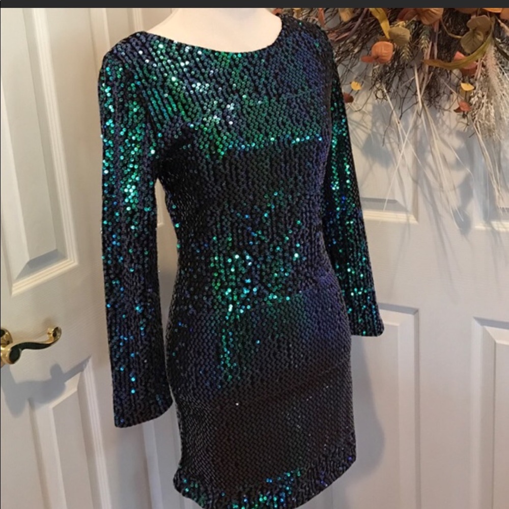 NWT Val Marie Mermaid Sequin Dress
