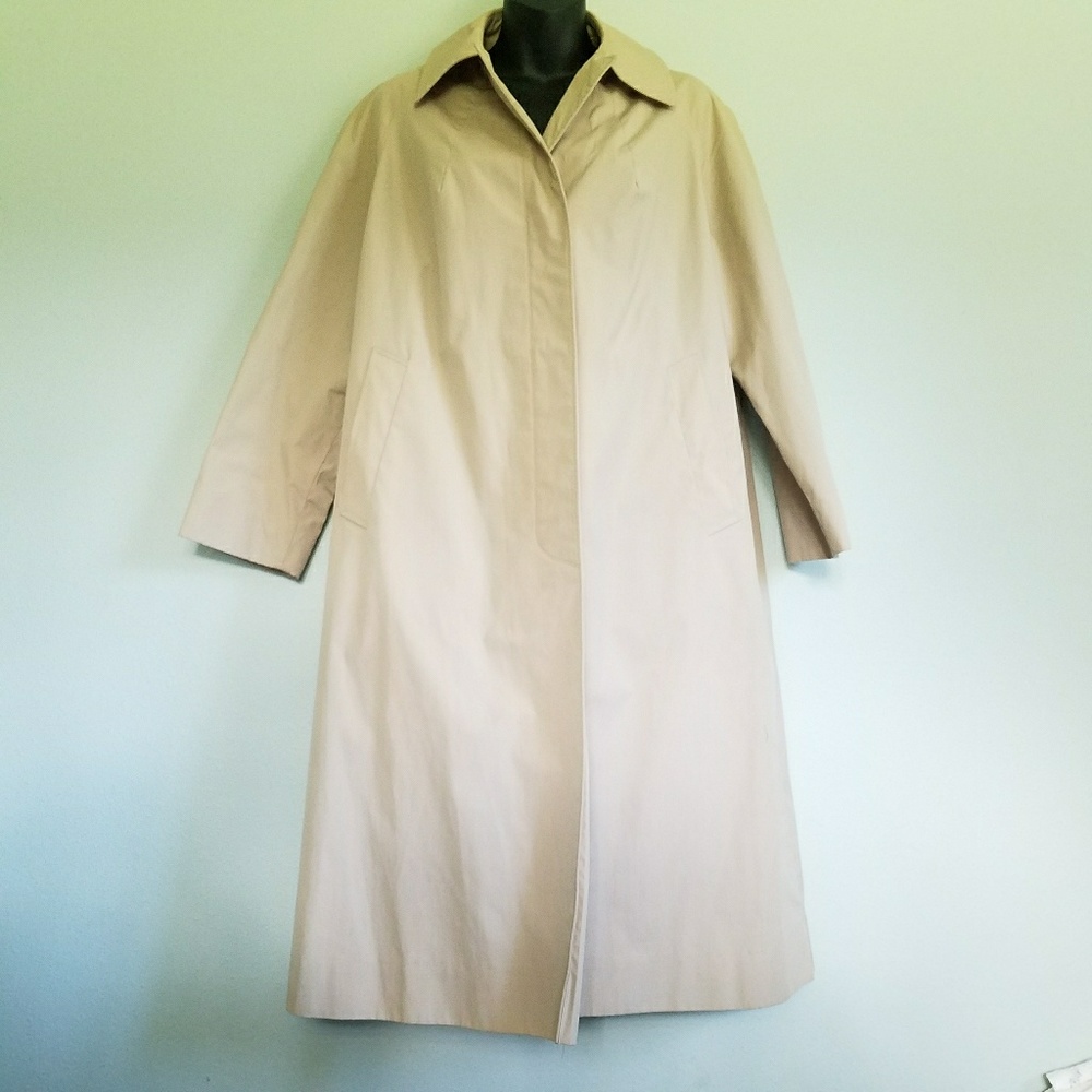 KHAKI CREAM WATER RESISTANT TRENCH COAT