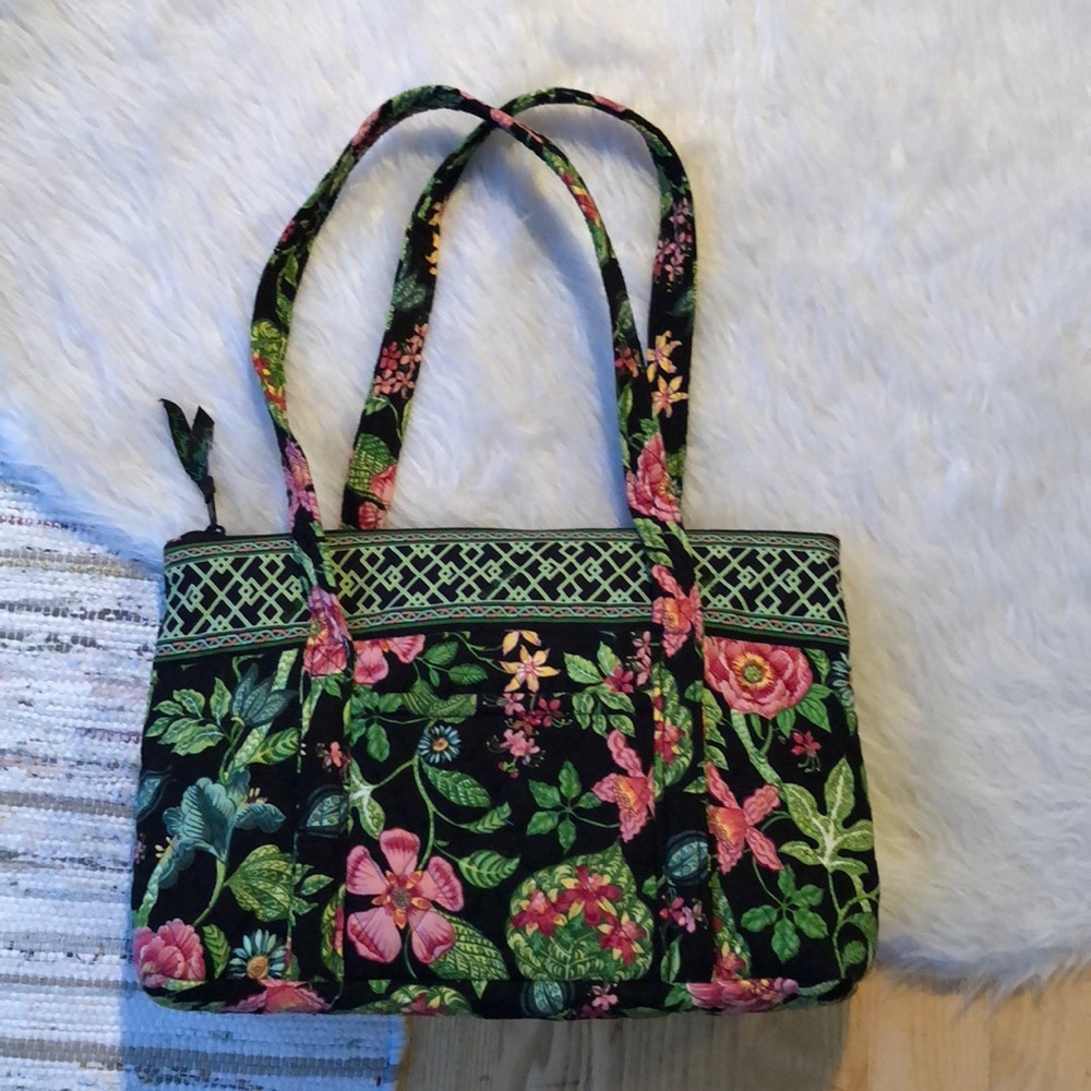 Vera Bradley pink and green floral bag